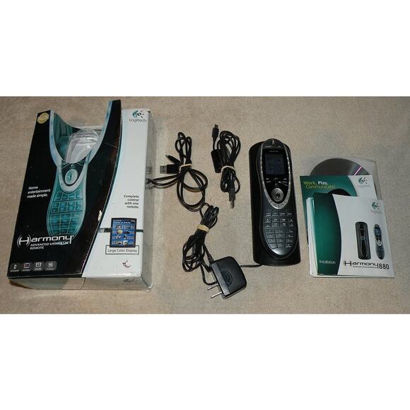 Logitech Harmony Advanced Universal Remote 880 With Retail Box New Battery - Picture 1 of 1